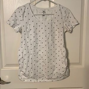 Nautical maternity tee